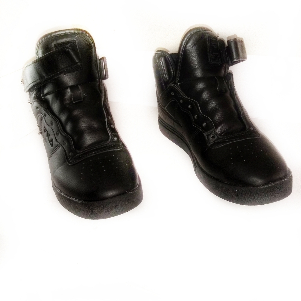 Fila Vulc 13 mens black hi-top basketball sneaker